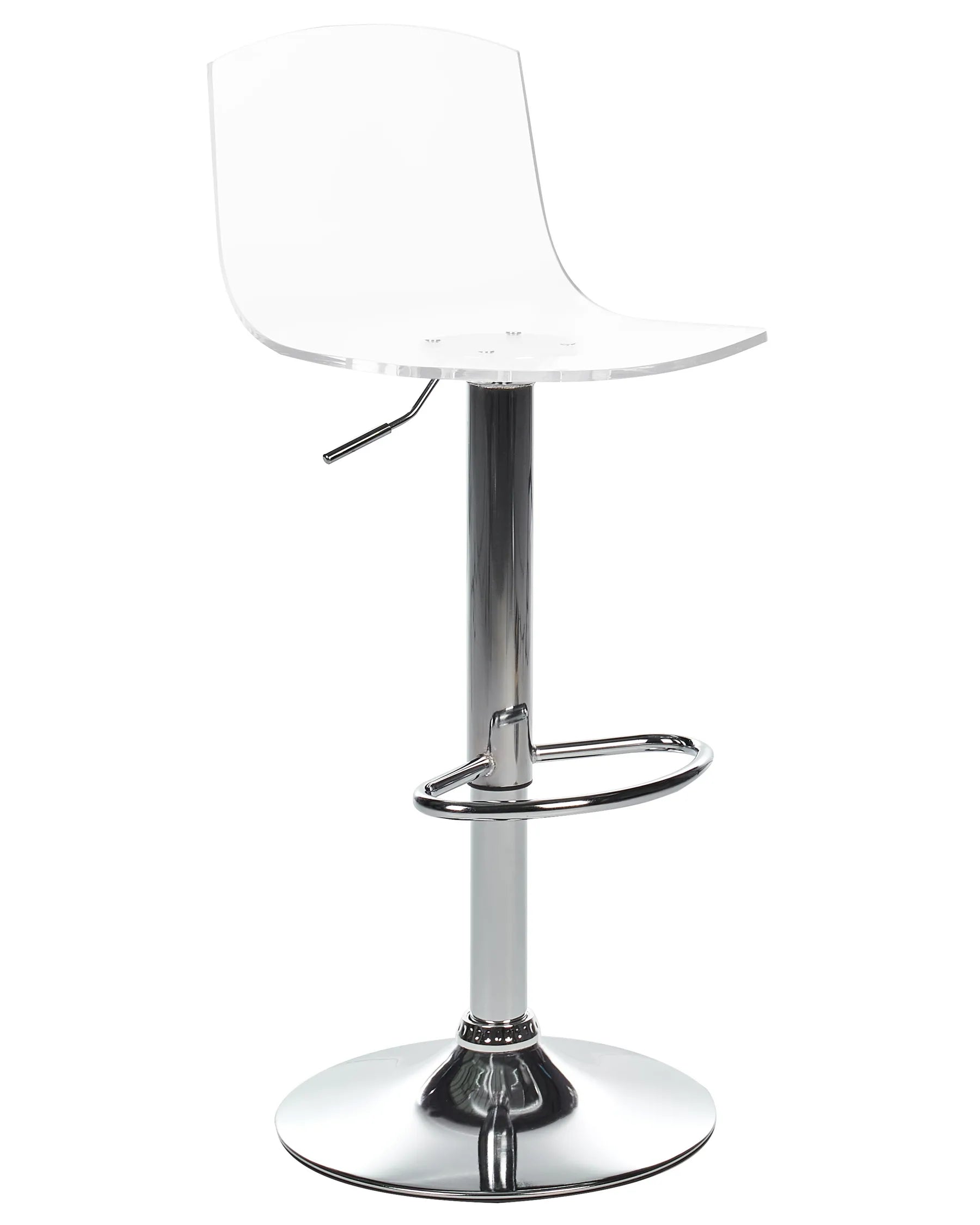 Set of 2 Bar Chairs IMOLA Swivel Transparent