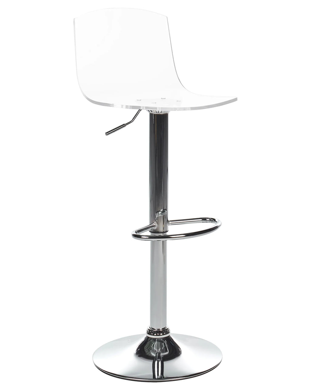 Set of 2 Bar Chairs IMOLA Swivel Transparent
