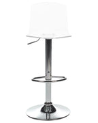 Set of 2 Bar Chairs IMOLA Swivel Transparent