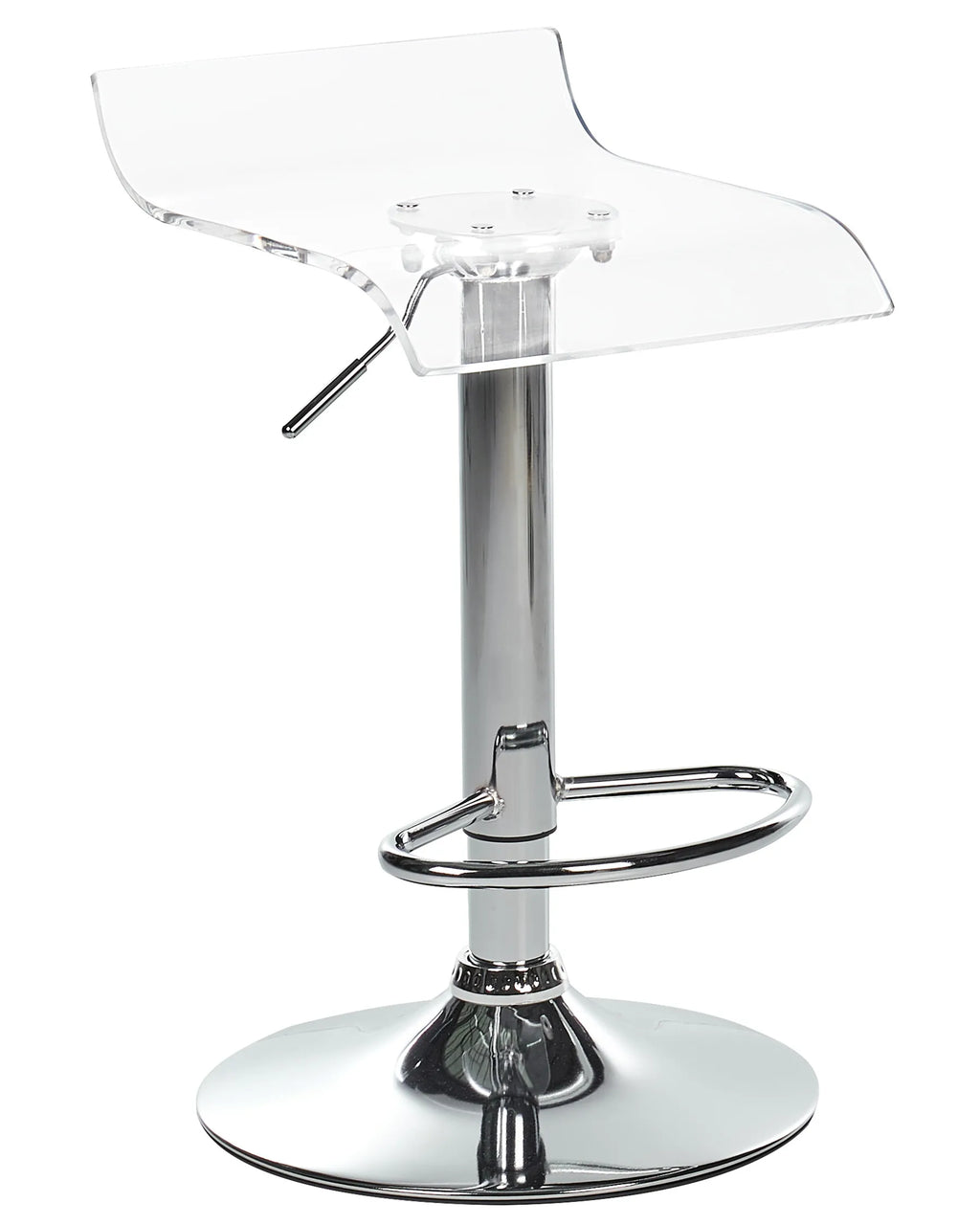 Set of 2 Bar Chairs NEUM Swivel Transparent