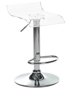 Set of 2 Bar Chairs NEUM Swivel Transparent