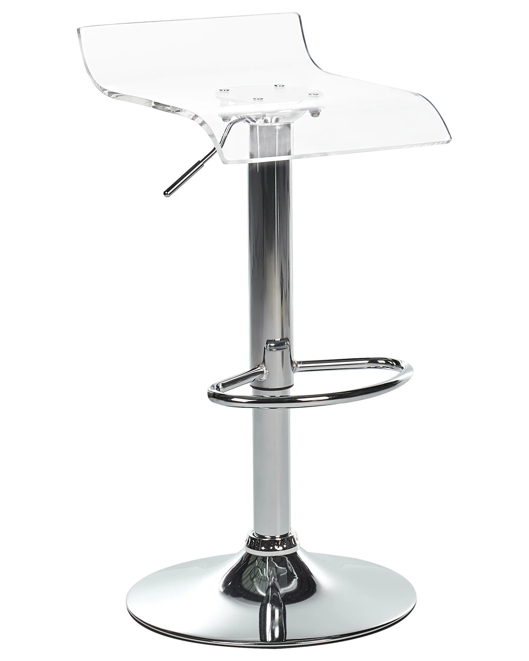 Set of 2 Bar Chairs NEUM Swivel Transparent