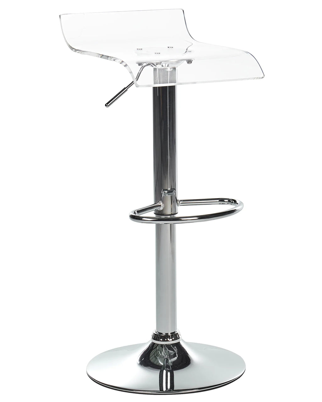 Set of 2 Bar Chairs NEUM Swivel Transparent