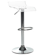 Set of 2 Bar Chairs NEUM Swivel Transparent