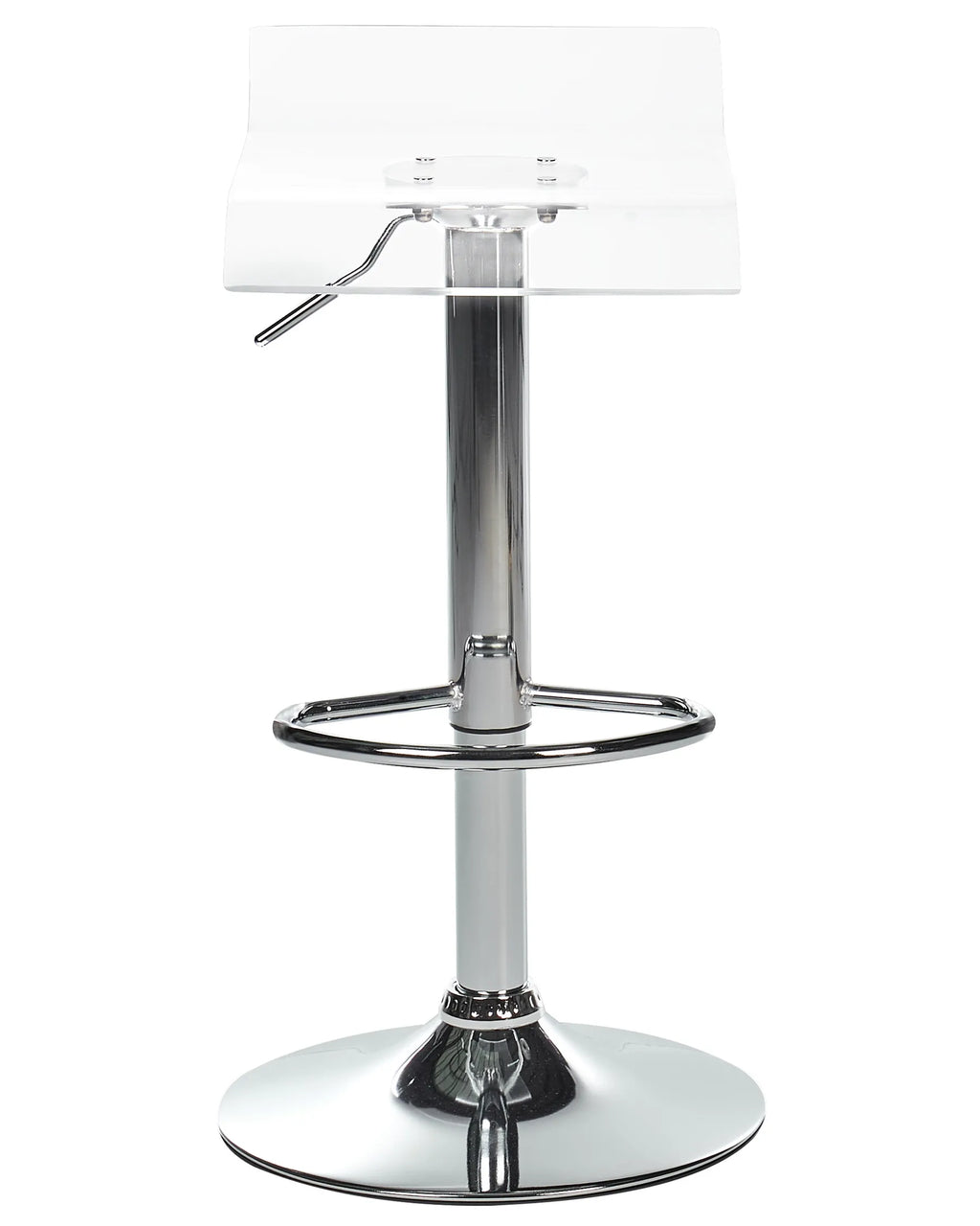 Set of 2 Bar Chairs NEUM Swivel Transparent