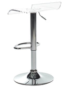 Set of 2 Bar Chairs NEUM Swivel Transparent