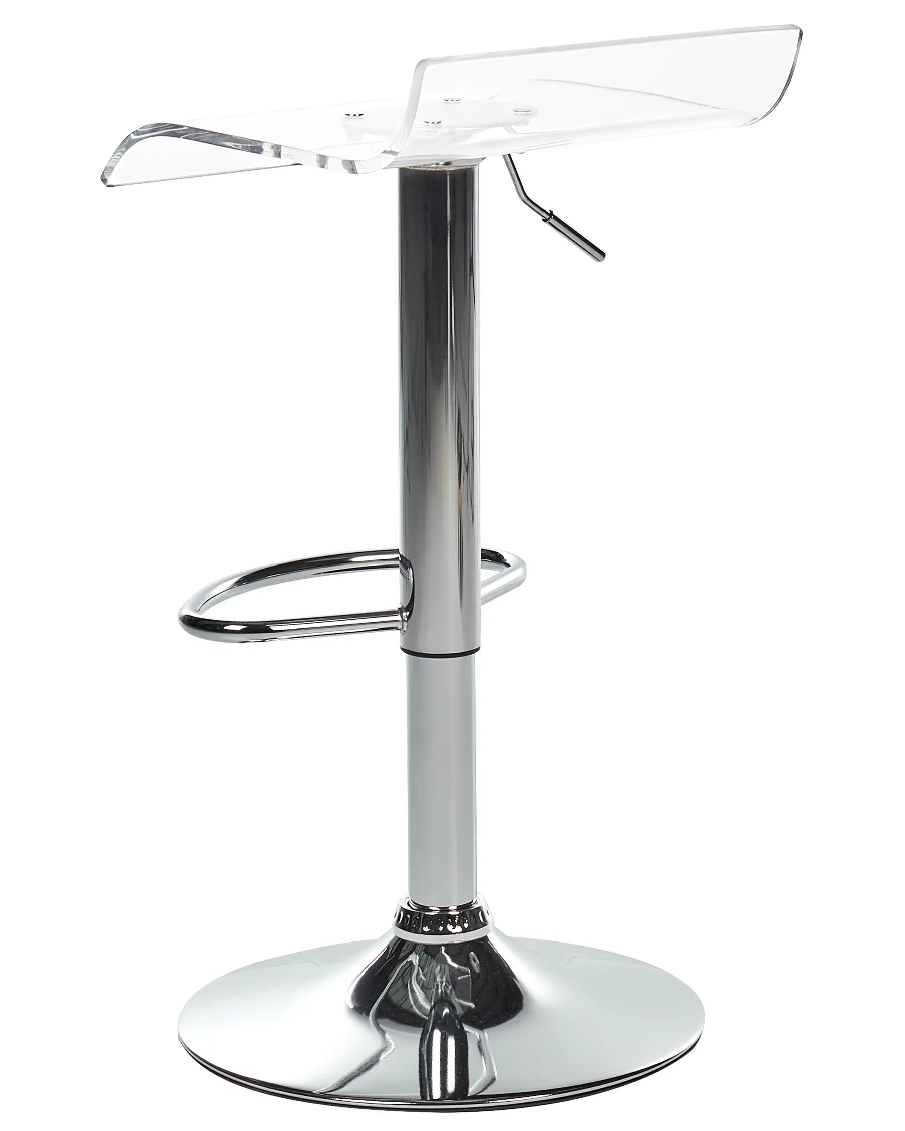 Set of 2 Bar Chairs NEUM Swivel Transparent