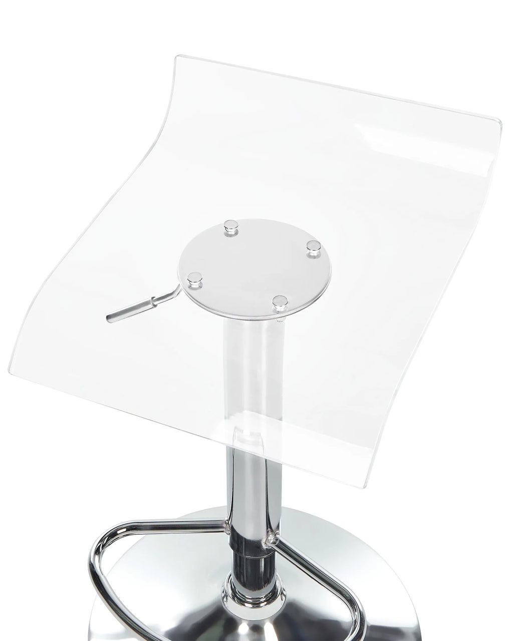 Set of 2 Bar Chairs NEUM Swivel Transparent