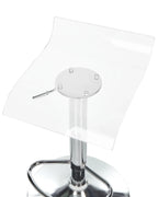 Set of 2 Bar Chairs NEUM Swivel Transparent