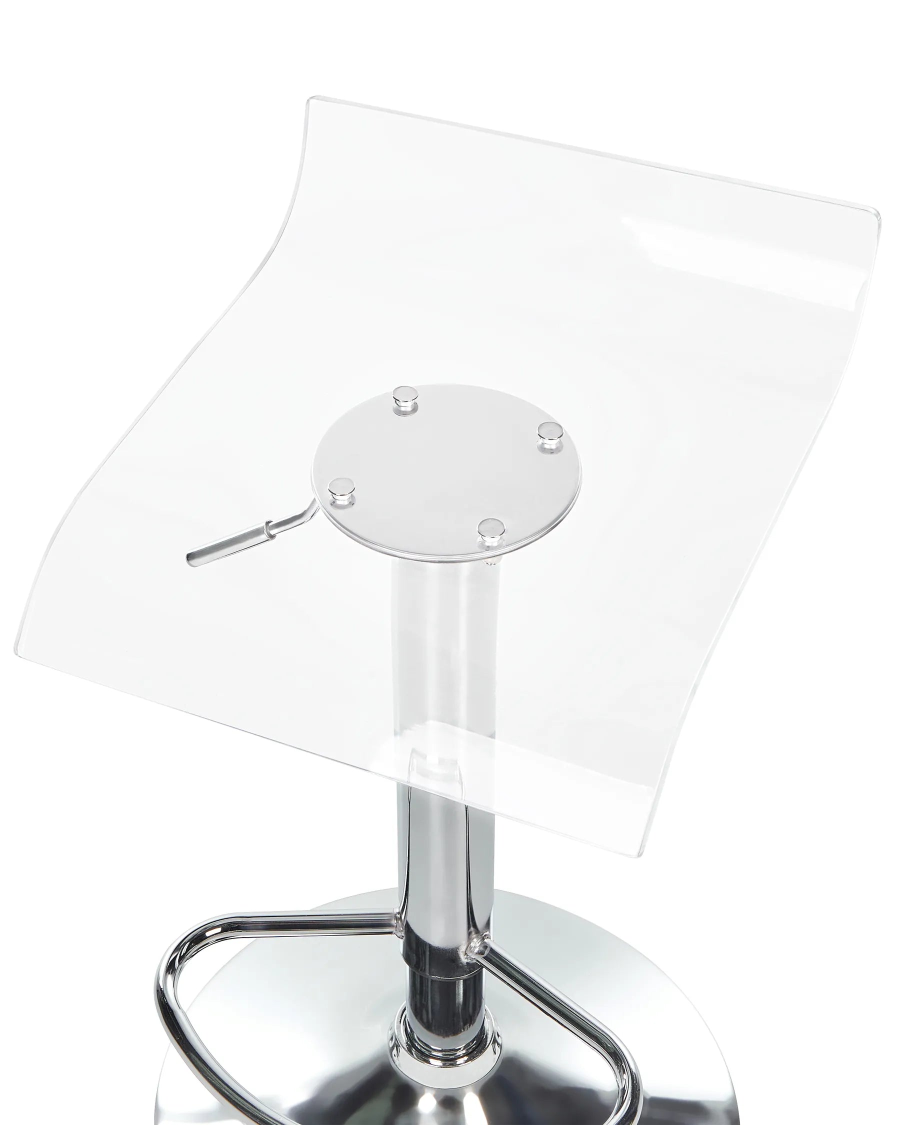 Set of 2 Bar Chairs NEUM Swivel Transparent