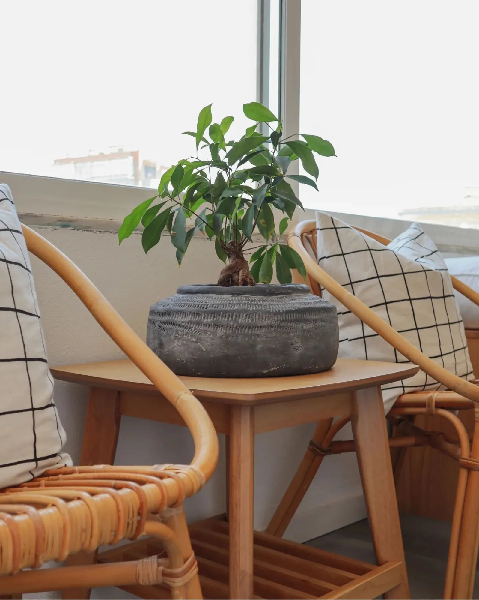 Side Table TULARE Wood Light Brown
