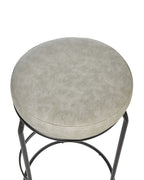 Set of 2 Bar Stools MILROY Faux Leather Light Grey