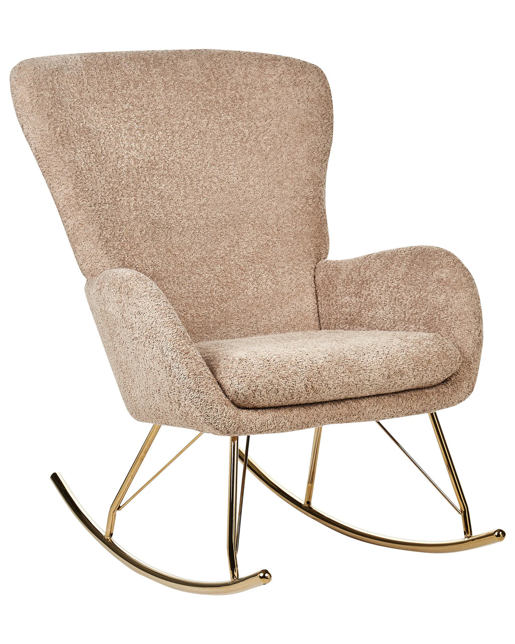 Rocking Chair ANASET Boucle Sand Beige