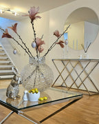 Coffee Table BEVERLY Glass Silver