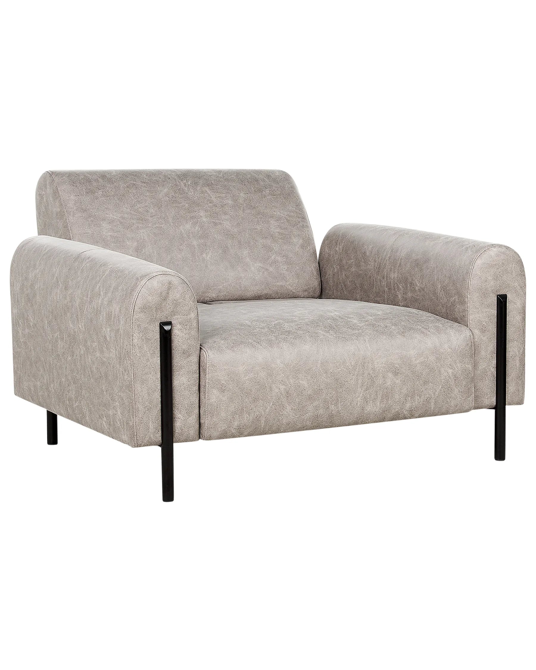 Armchair ASKIM Fabric Light Grey