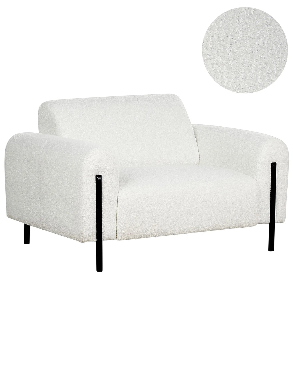 Armchair ASKIM Boucle White