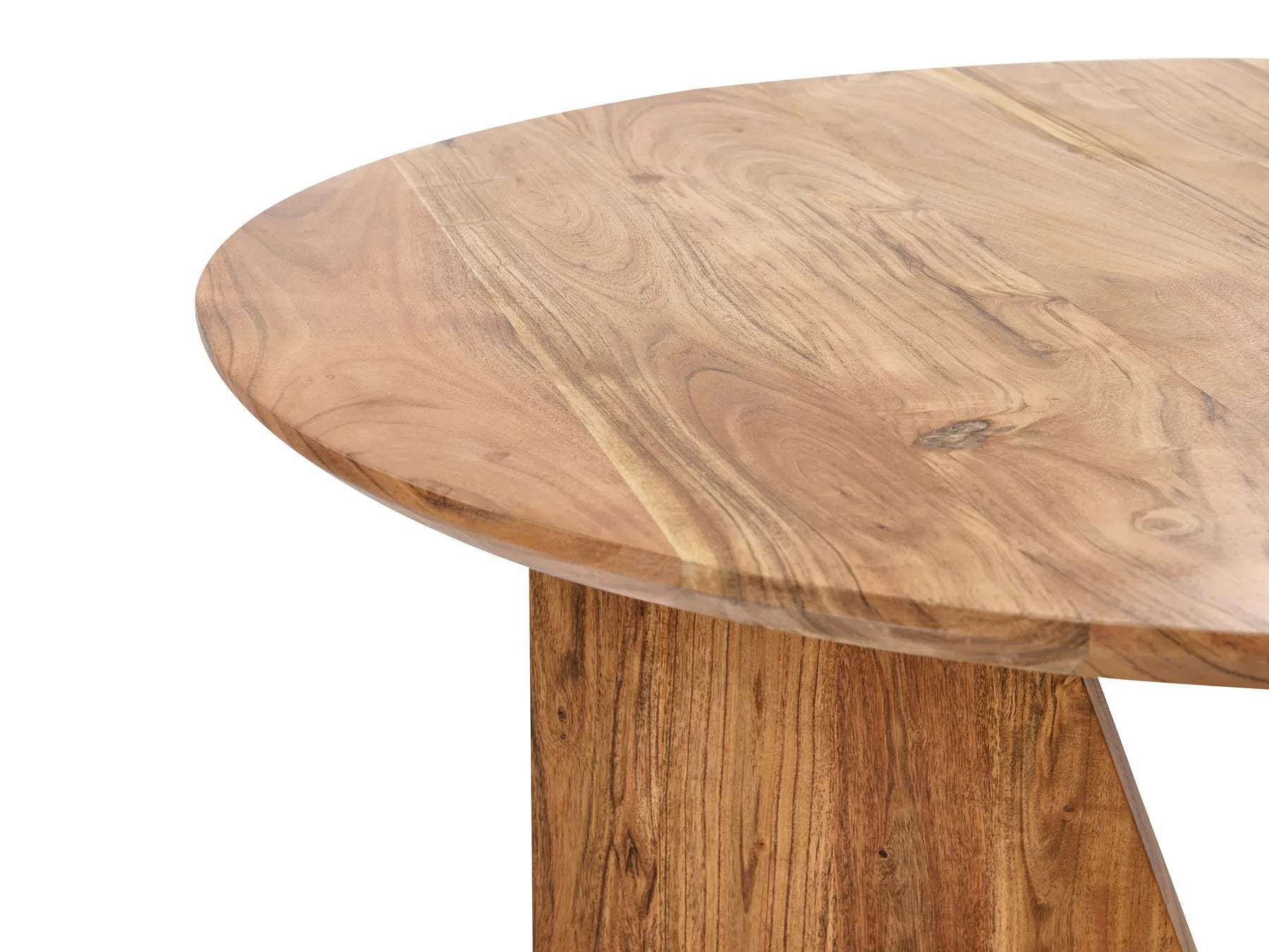 Dining Table ARRAN Brown 100 cm 100 cm Acacia Wood