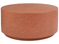 Coffee Table TREZZO 90 cm 90 cm Terrazzo Effect Red Terrazzo