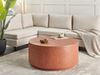 Coffee Table TREZZO 90 cm 90 cm Terrazzo Effect Red Terrazzo