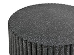 Coffee Table POZZA II 106 cm 106 cm Terrazzo Effect Black Terrazzo