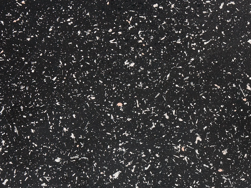 Coffee Table POZZA II 106 cm 106 cm Terrazzo Effect Black Terrazzo
