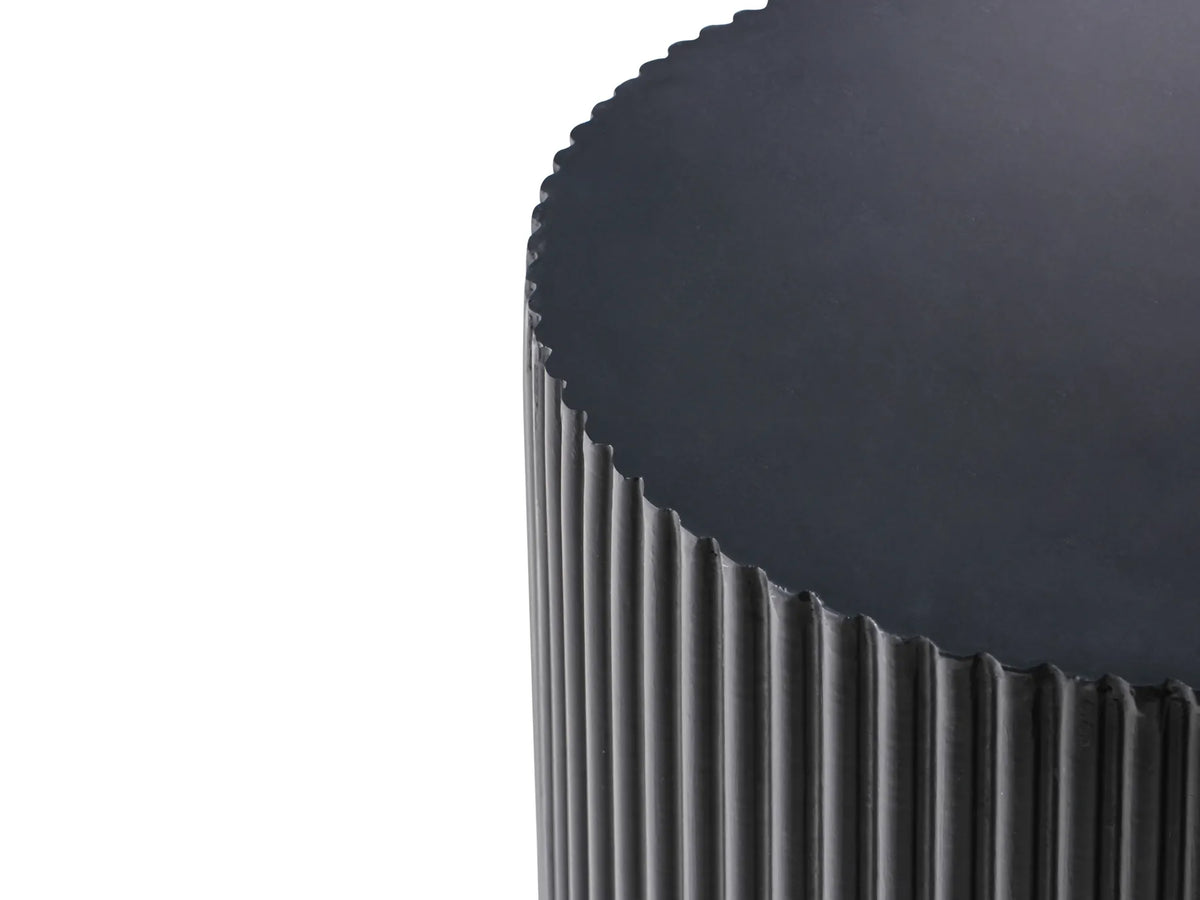 Side Table WAVENO 38 cm 38 cm Black — side product view