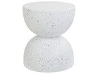 Side Table CAORIA 40 cm 40 cm Terrazzo Effect White Terrazzo