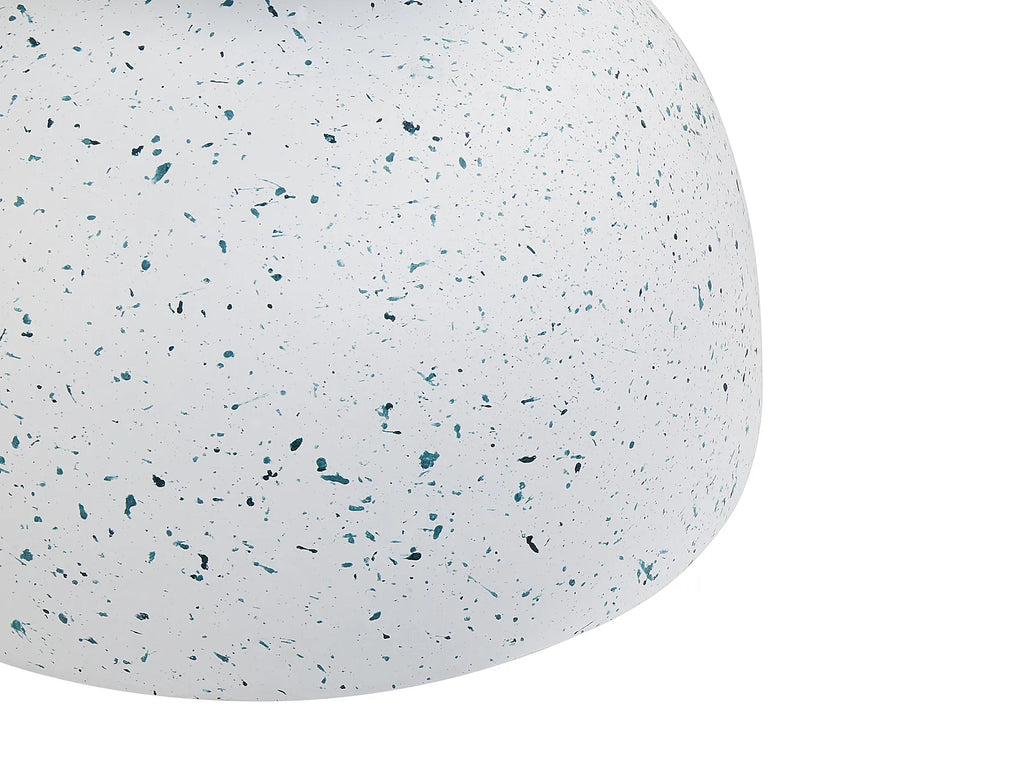 Side Table CAORIA 40 cm 40 cm Terrazzo Effect White Terrazzo