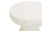 Side Table BIVIERE 39 cm 39 cm Terrazzo Effect White Terrazzo