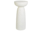 Side Table CADINI 33 cm 33 cm Terrazzo Effect White Terrazzo