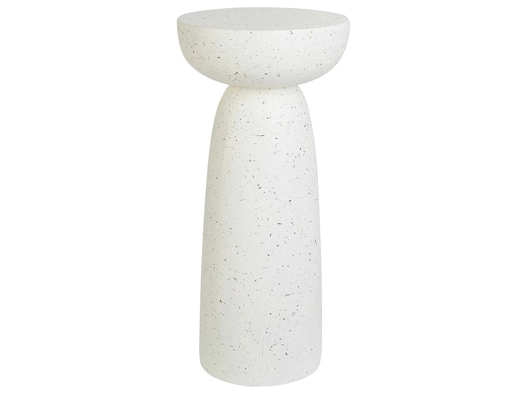 Side Table CADINI 33 cm 33 cm Terrazzo Effect White Terrazzo