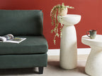Side Table CADINI 33 cm 33 cm Terrazzo Effect White Terrazzo
