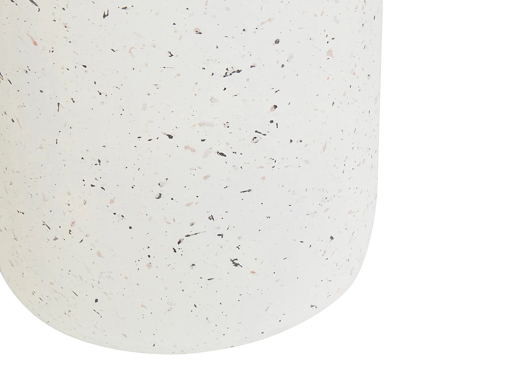 Side Table CADINI 33 cm 33 cm Terrazzo Effect White Terrazzo