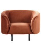 Armchair LOEN Velvet Orange