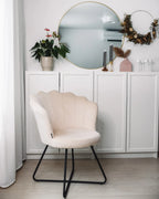 Armchair LOVELOCK Velvet Off-White