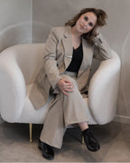 Armchair LOEN Boucle White