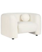 Armchair LEIREN Boucle White