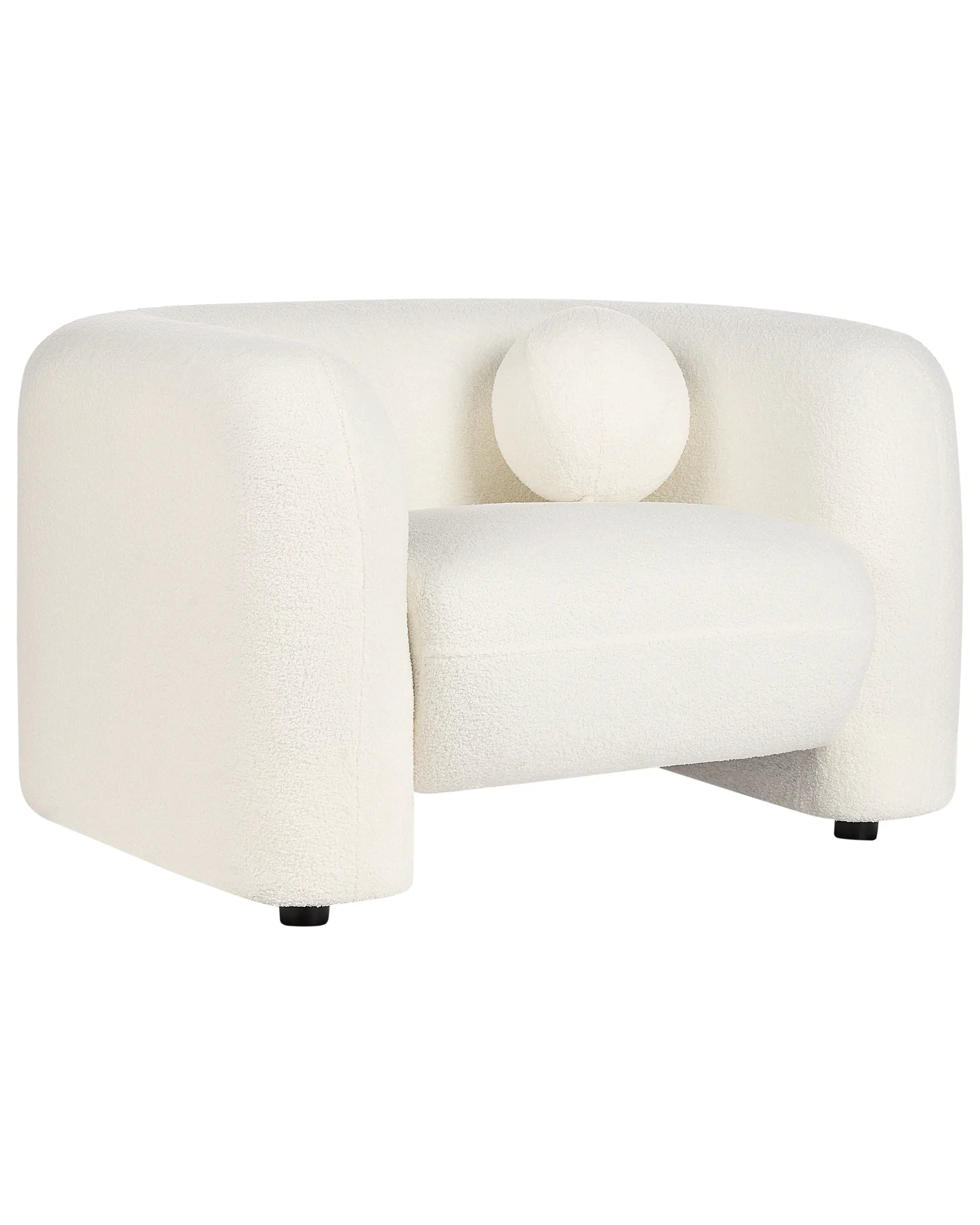 Armchair LEIREN Boucle White