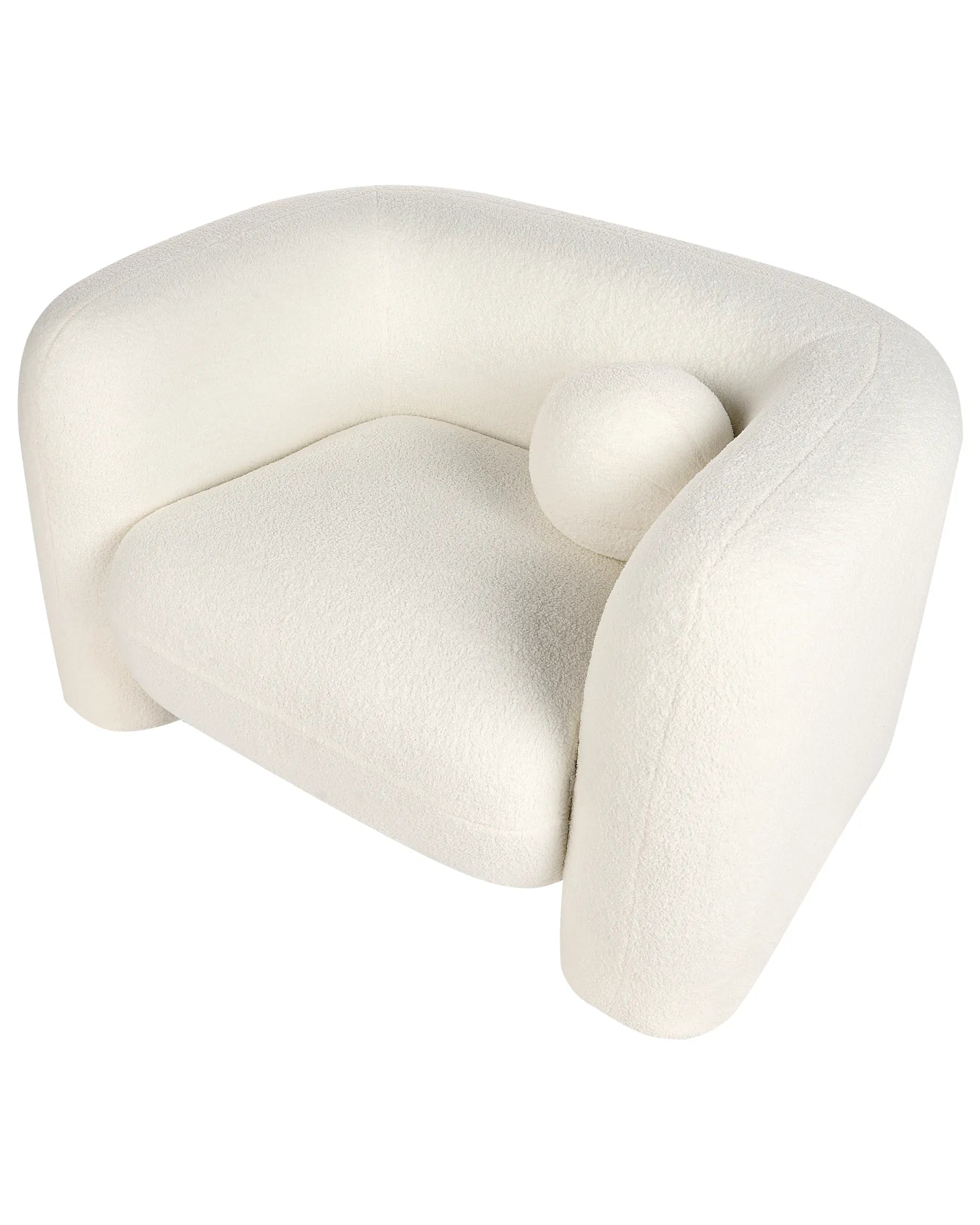 Armchair LEIREN Boucle White