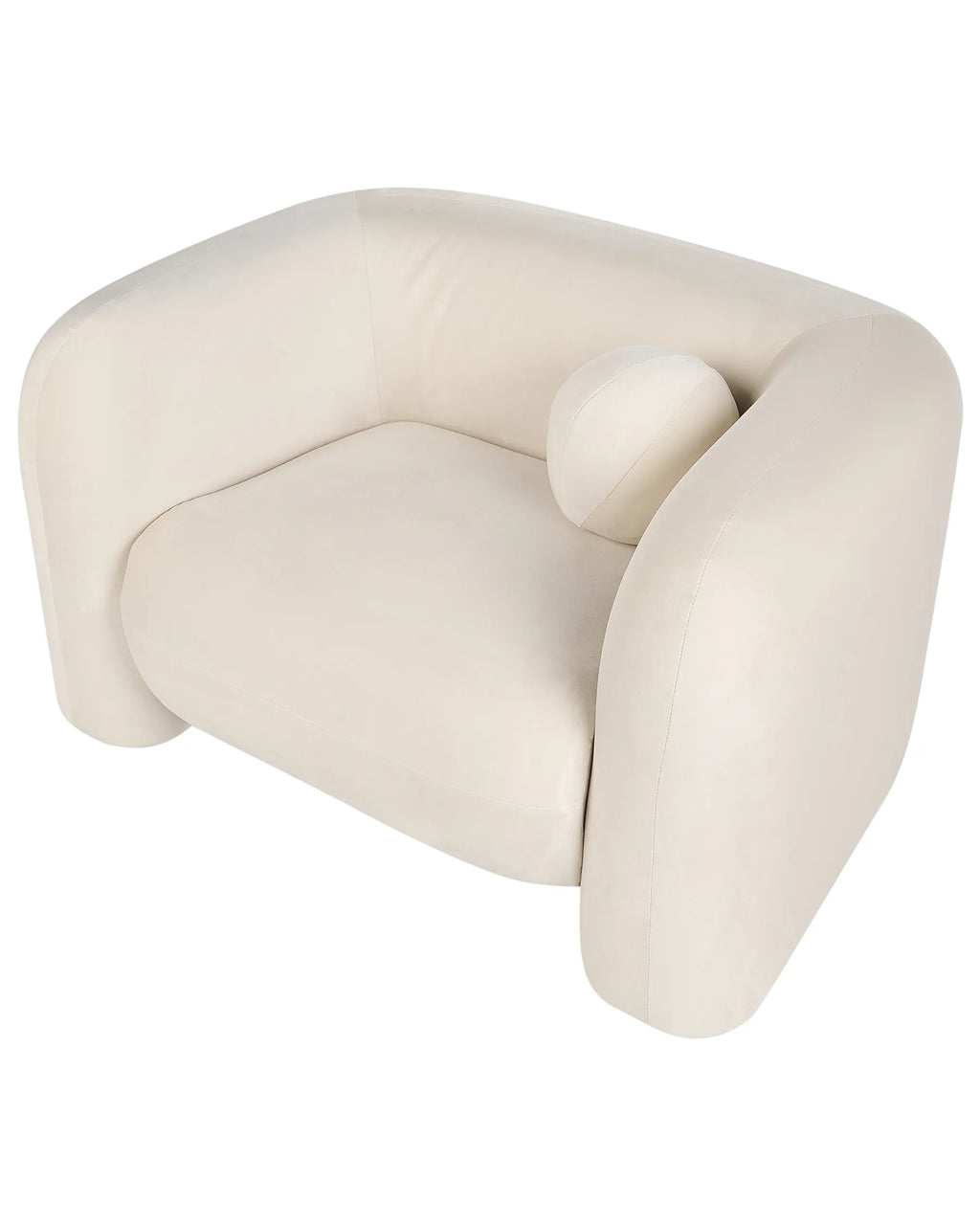 Armchair LEIREN Velvet Off-White