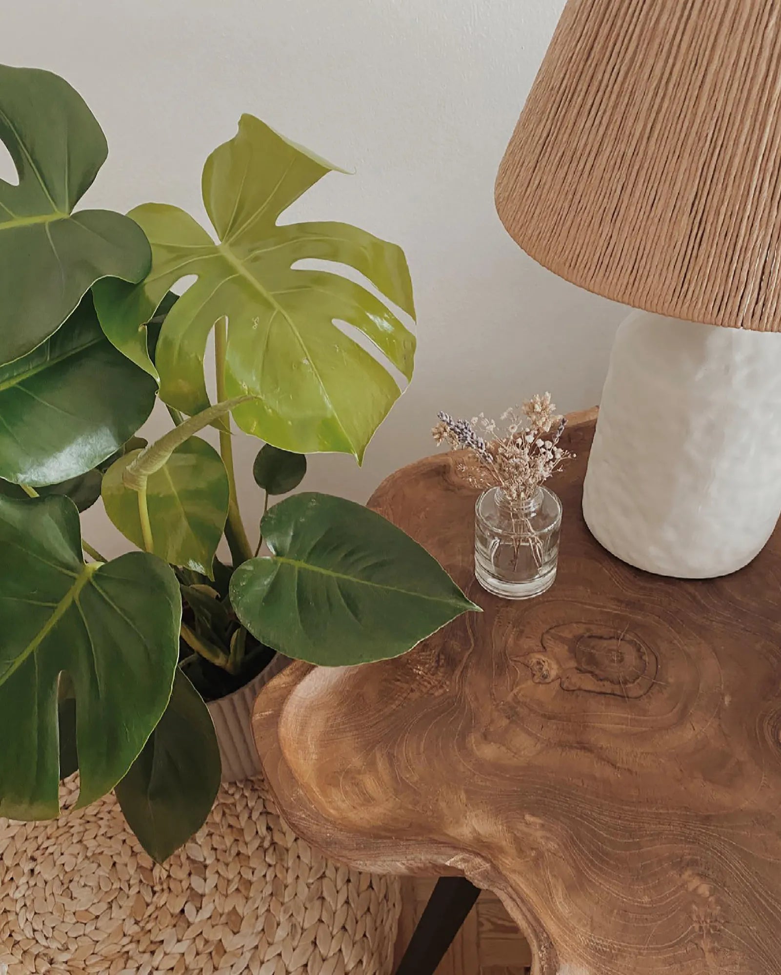Side Table ELSA Teak Wood Brown