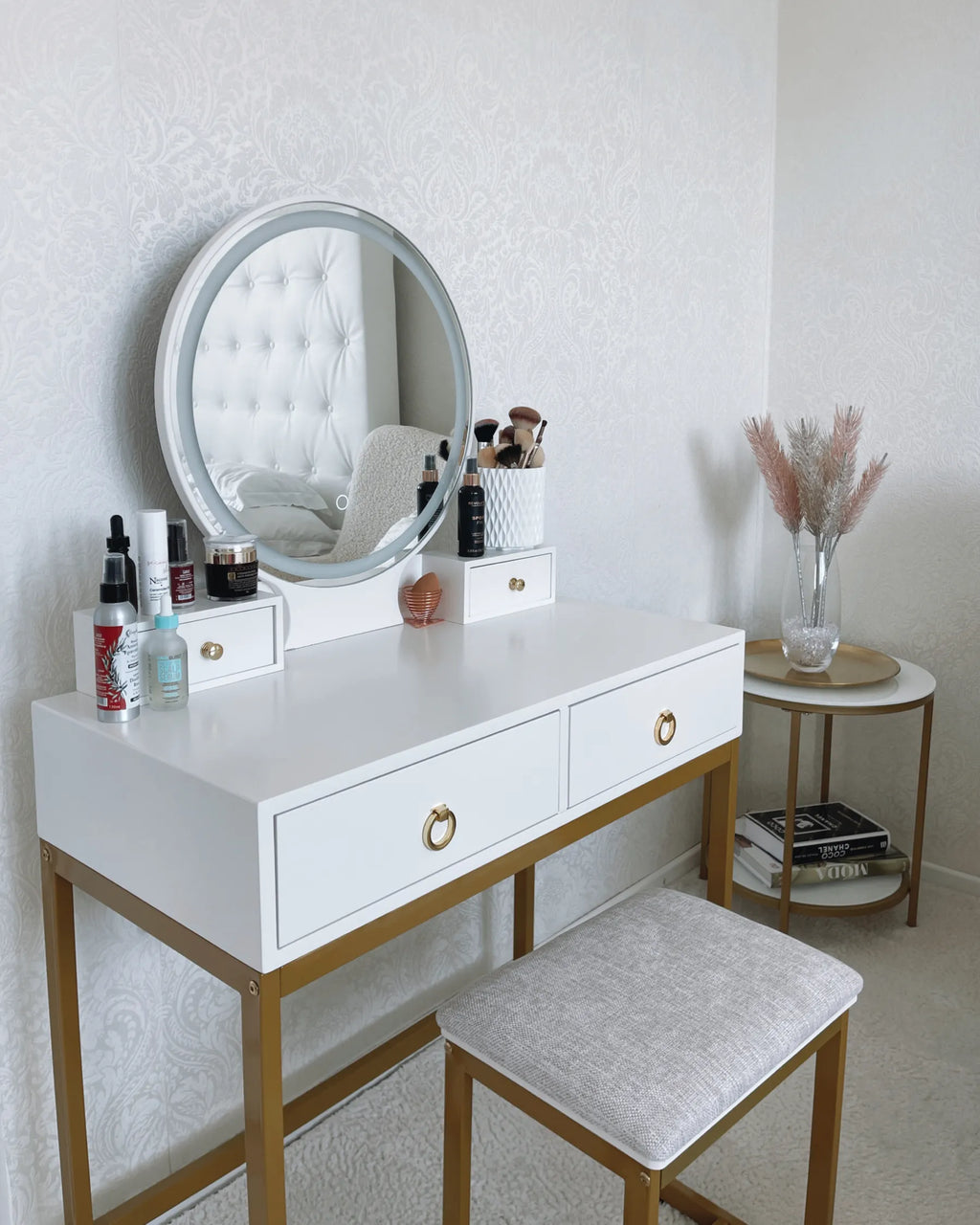 Side Table REVA White Marble