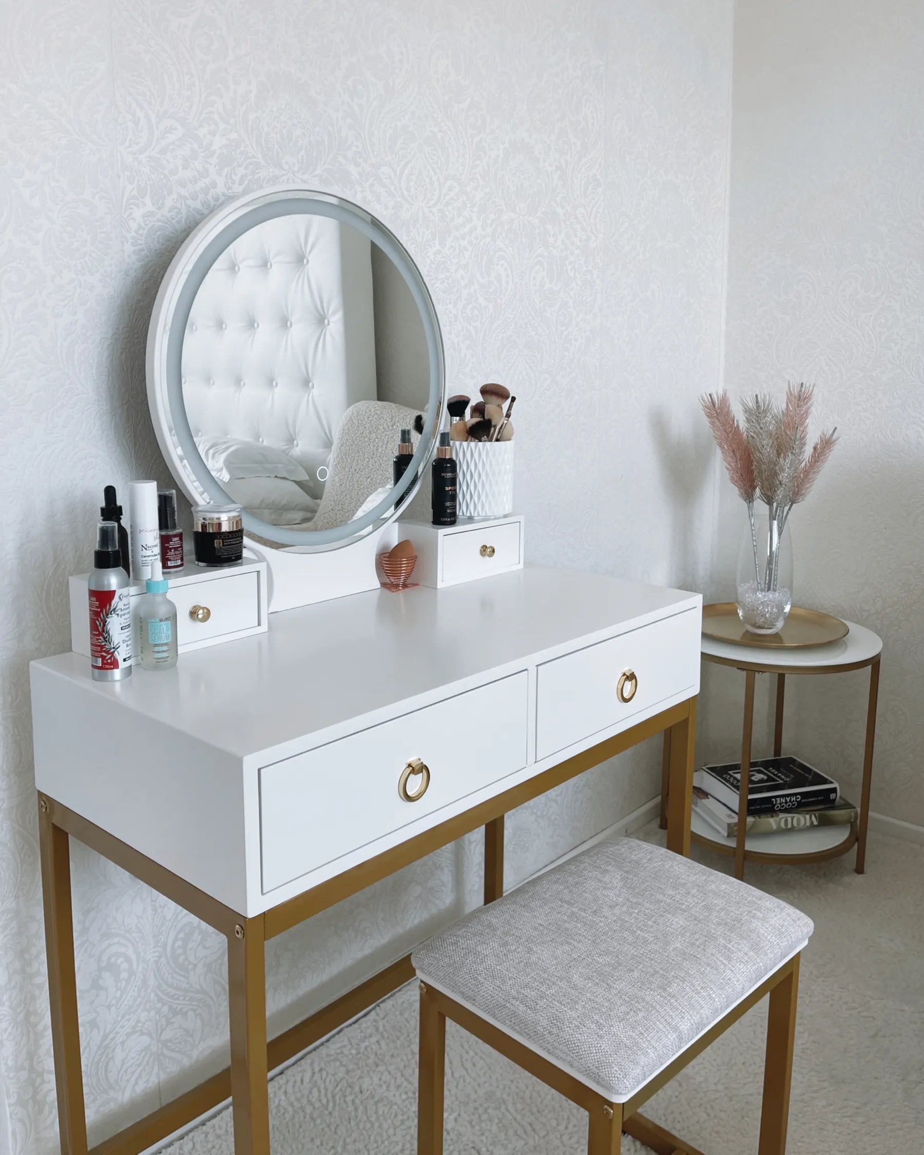 Side Table REVA White Marble