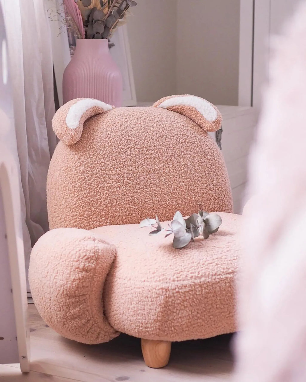 Kids Armchair Rabbit KANNA Boucle Beige