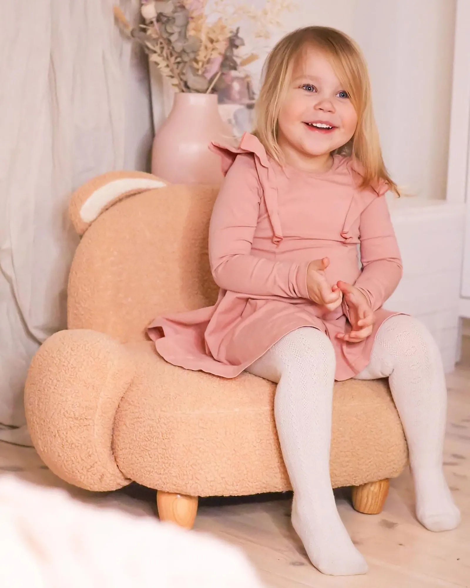 Kids Armchair Rabbit KANNA Boucle Beige