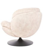 Swivel Armchair NOLVIK Velvet Light Beige