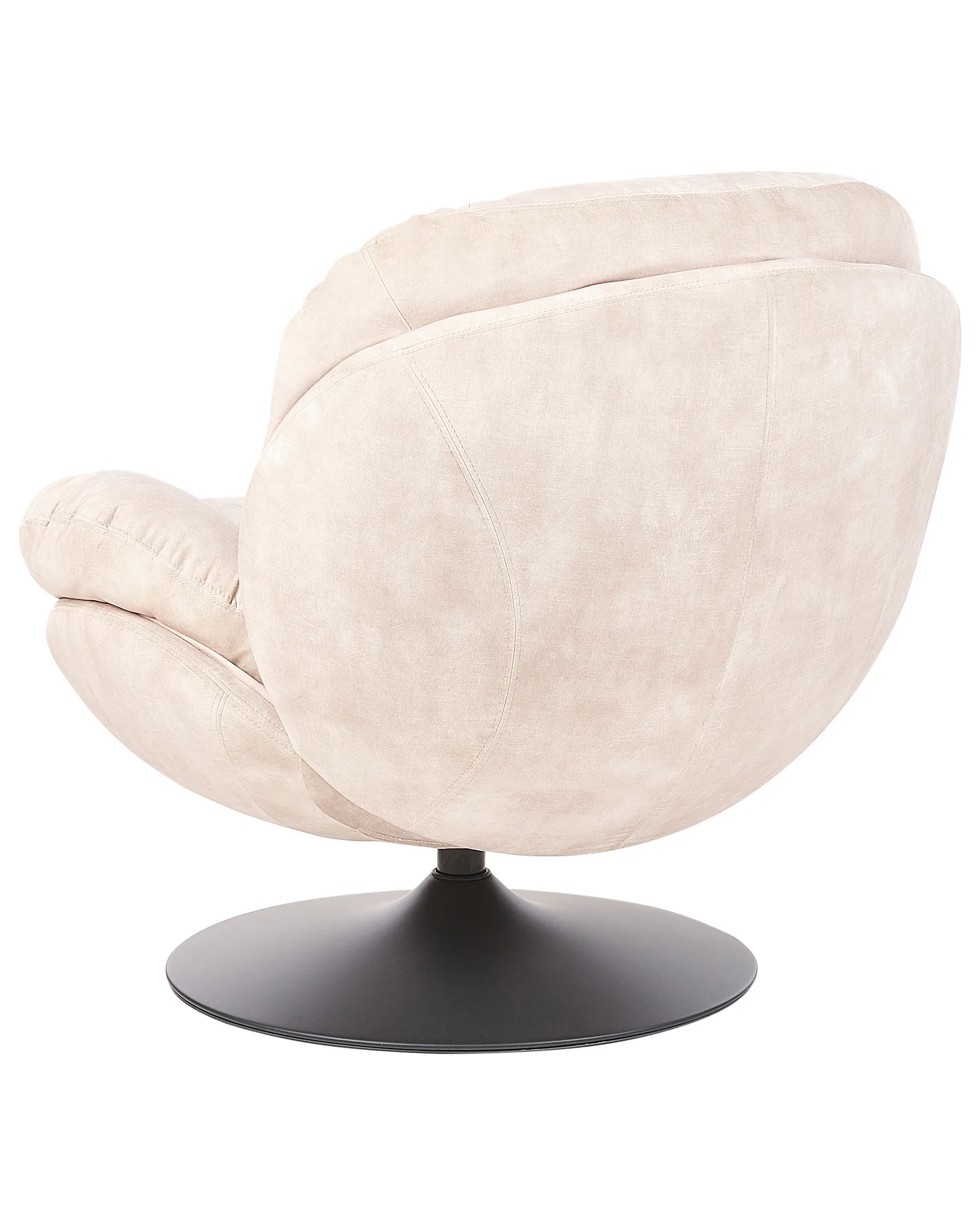 Swivel Armchair NOLVIK Velvet Light Beige