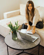 Coffee Table MELODY Grey Concrete Effect