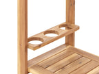 Garden Drinks Trolley SASSARI II Certified Acacia Wood Light Brown