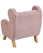Kids Armchair FARUM Boucle Pink